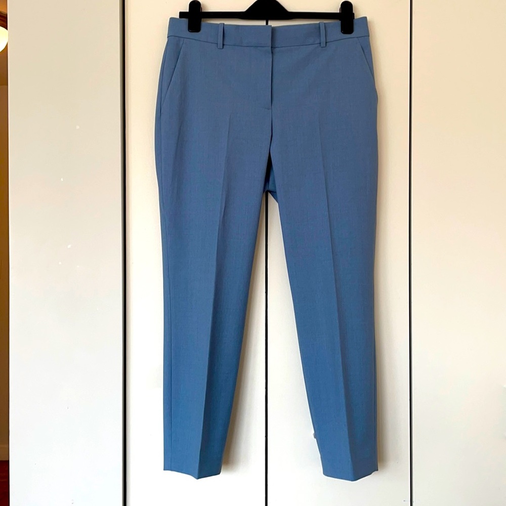 Blue trousers, worn once, THEORY